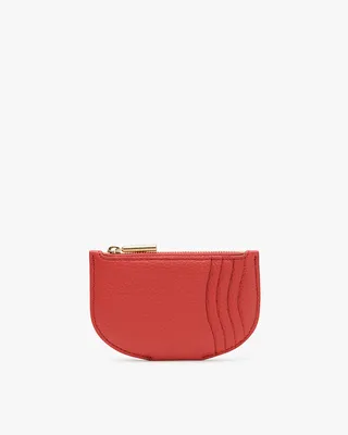 Cuyana Cardholder - Dark Coral / One Size in red — Spring red Bags