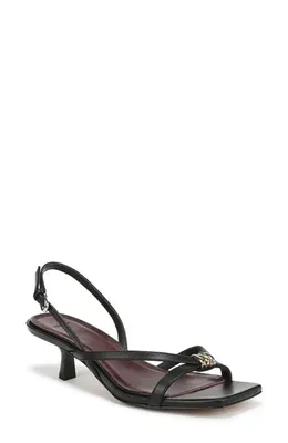 Vince Vince Tali Slingback Kitten Heel Sandal in Black — Women Winter black Shoes