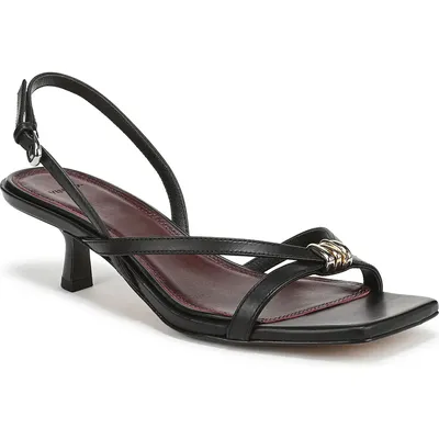 Vince Vince Tali Slingback Kitten Heel Sandal in Black — Women Winter black Shoes