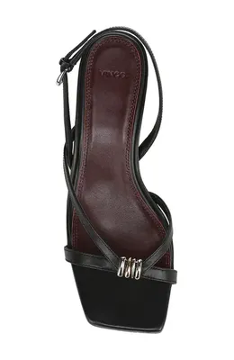 Vince Vince Tali Slingback Kitten Heel Sandal in Black — Women Winter black Shoes