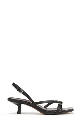 Vince Vince Tali Slingback Kitten Heel Sandal in Black — Women Winter black Shoes