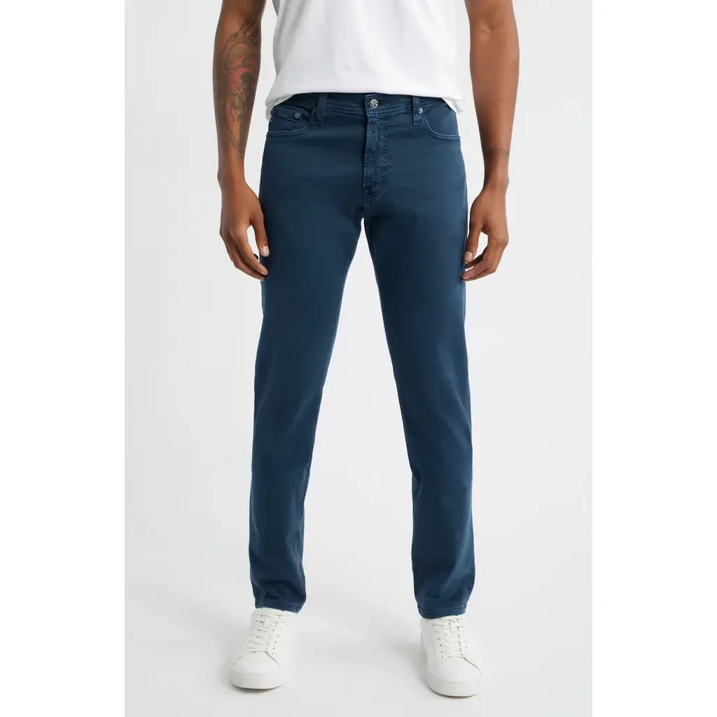 AG AG Tellis Slim Fit Jeans in 7 Yrs Sulfur Atlantic Night — Men Winter navy Pants