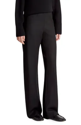 Vince Vince High Waist Straight Leg Pants in Black — Women Winter black Pants