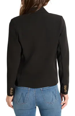 NIC+ZOE NIC+ZOE Anywhere Stretch Blazer in Black Onyx — Women Winter Outerwear
