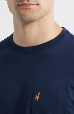 johnnie-O johnnie-O Kahuna Crewneck T-Shirt in Navy — Men Winter navy Tops