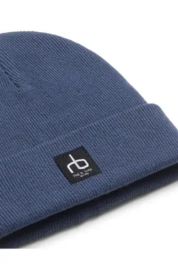 rag & bone rag & bone Evan Beanie in Worn Indigo — Men Winter blue Accessories