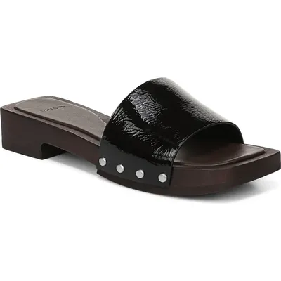 Vince Vince Barbara Platform Slide Sandal in Black — Women Winter black Shoes