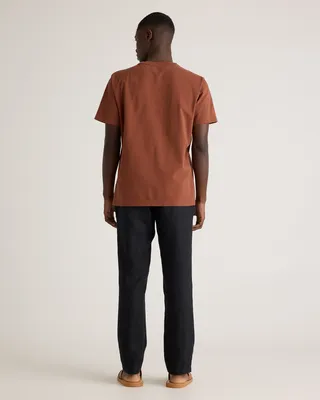 Quince Quince | Men's 100% European Linen Pants in Black in Black — Men Winter Pants