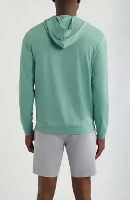 johnnie-O johnnie-O Motion Performance Hoodie in Sublime — Men Summer green Tops