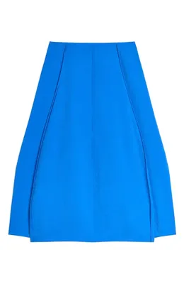 Theory Theory Curved Parachute Silk Blend Skirt in Jewel Blue — Women Winter blue Skirts