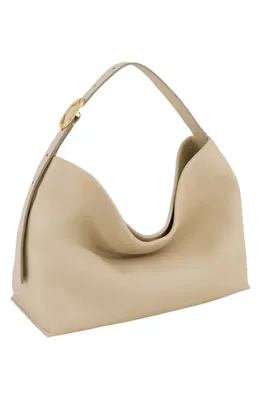 Vince Vince Small Plonge Vivian Leather Hobo Bag in Marzipan — Women Spring beige Accessories