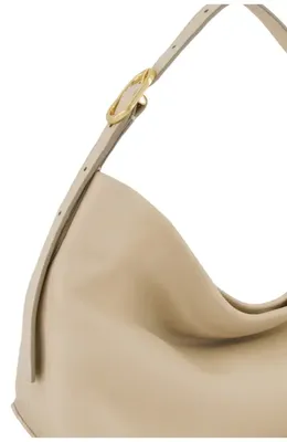 Vince Vince Small Plonge Vivian Leather Hobo Bag in Marzipan — Women Spring beige Accessories