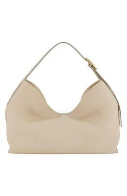 Vince Vince Small Plonge Vivian Leather Hobo Bag in Marzipan — Women Spring beige Accessories