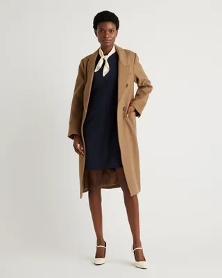 Quince Quince | Women's Italian Wool Sleeveless Dress in Navy — Women Winter navy Dresses