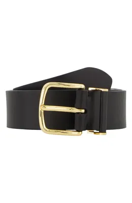 Vince Vince Kaia Leather Belt in Black — Women Winter black Accessories