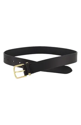 Vince Vince Kaia Leather Belt in Black — Women Winter black Accessories