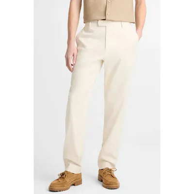 Vince Vince Owen Linen & Cotton Blend Extended Tab Pants in Bone — Men Autumn white Pants