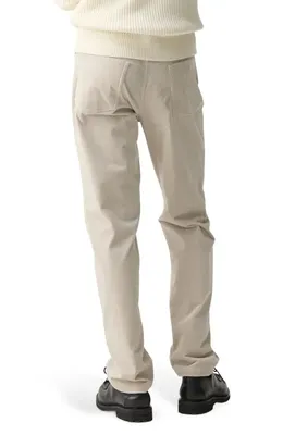 Theory Theory Crosby Corduroy Slim Straight Leg Pants in Alabaster — Men Autumn white Pants