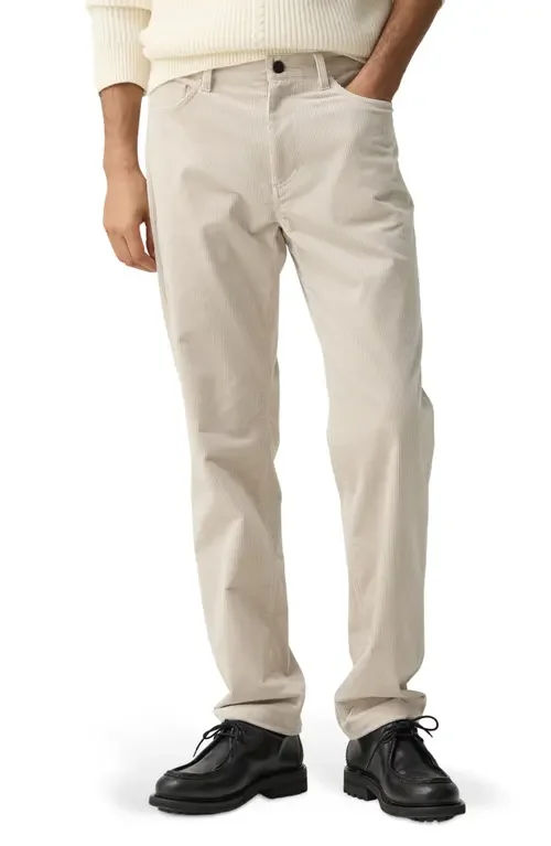 Theory Theory Crosby Corduroy Slim Straight Leg Pants in Alabaster — Men Autumn white Pants