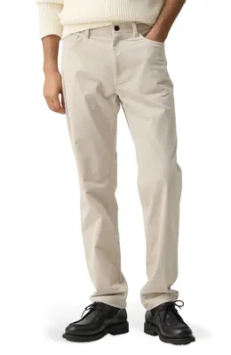 Theory Theory Crosby Corduroy Slim Straight Leg Pants in Alabaster — Men Autumn white Pants
