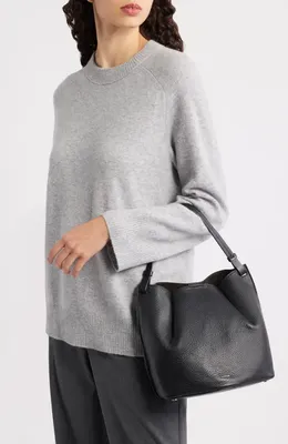 Vince Vince Ava Leather Crossbody Bag in Black — Women Summer navy Accessories