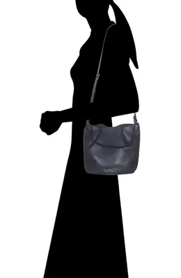Vince Vince Ava Leather Crossbody Bag in Black — Women Summer navy Accessories