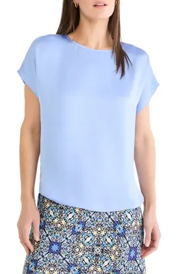 NIC+ZOE NIC+ZOE Day Gloss Top in French Blue — Women Summer silver Tops