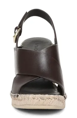 Vince Vince Georgia Espadrille Wedge Sandal in Ganache — Women Autumn chocolate Shoes