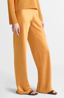 Vince Vince Satin Bias Cut Pants in Clementine — Women Spring orange Pants