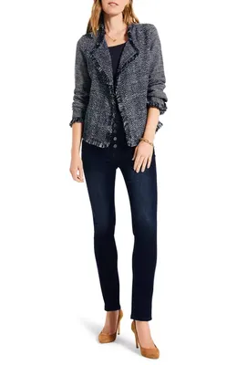NIC+ZOE NIC+ZOE Stretch Cotton Shelf Bra Tank in Dark Indigo — Women Winter navy Tops