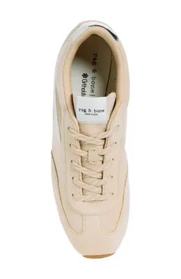 rag & bone rag & bone Retro Runner Slim Ultra Sneaker in Macadamia Suede — Women Spring beige Shoes