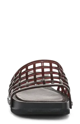Vince Vince Barbara Jelly Slide Sandal in Ganache — Women Autumn chocolate Shoes