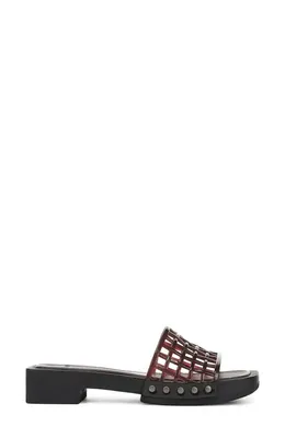 Vince Vince Barbara Jelly Slide Sandal in Ganache — Women Autumn chocolate Shoes