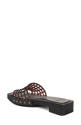 Vince Vince Barbara Jelly Slide Sandal in Ganache — Women Autumn chocolate Shoes