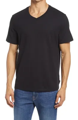 AG AG Bryce V-Neck T-Shirt in True Black — Men Winter black Tops