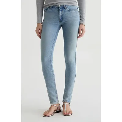 AG AG Quinn Low Rise Cigarette Jeans in Angelic — Women Summer silver Pants