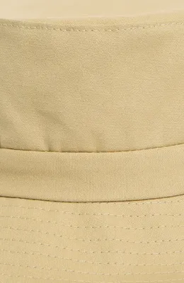 Vince Vince Adjustable Tie Cotton Canvas Bucket Hat in Maiz — Women Autumn beige Accessories