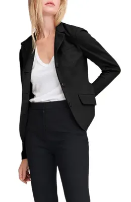 rag & bone rag & bone Slade Wool Blazer in Black — Women Winter black Outerwear