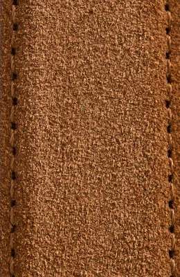 Vince Vince Alex Stitched Suede Belt in Saddle — Men Autumn camel Accessories