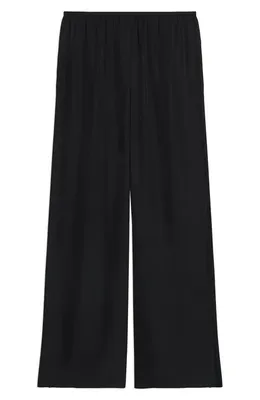 Theory Theory Slit Hem Wide Leg Pants in Black — Women Winter black Pants