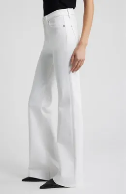 FRAME FRAME The Icon Flare Jeans in White — Women Winter white Pants