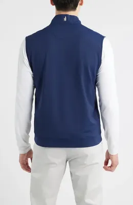 johnnie-O johnnie-O Torque Quarter-Zip Vest in Navy — Men Winter navy Outerwear