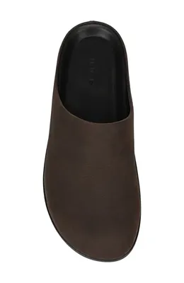 Vince Vince Leo Mule in Cocoa Brown — Men Autumn chocolate Shoes