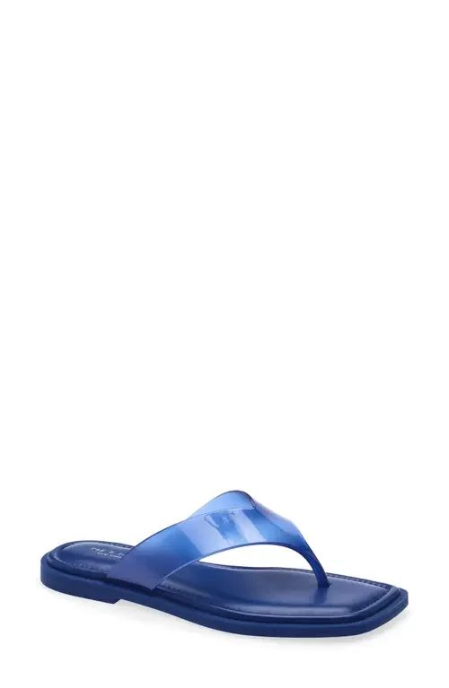 rag & bone rag & bone Gracie Jelly Flip Flop in Deep Blue — Women Winter navy Shoes