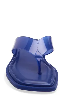 rag & bone rag & bone Gracie Jelly Flip Flop in Deep Blue — Women Winter navy Shoes