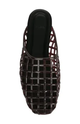 Vince Vince Barcelona Jelly Cage Mule in Ganache — Women Winter chocolate Shoes