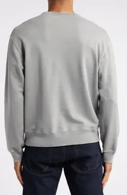 AG AG Arc Crewneck Cotton Sweatshirt in 5 Years Ink Stone — Men Summer grey Tops