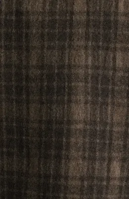 FRAME FRAME Insulated Check Wool Tweed Jacket in Brown Plaid — Men Autumn chocolate Outerwear