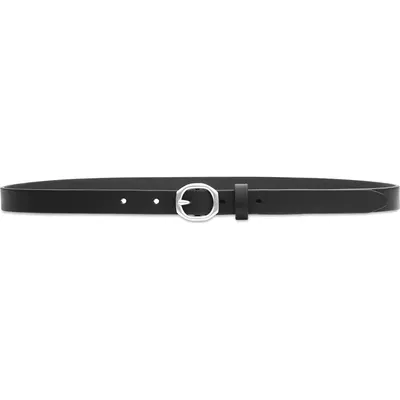 rag & bone rag & bone Baby Audrey Leather Skinny Belt in Black — Women Winter black Accessories