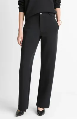 Vince Vince Stretch Cotton Blend Pants in Black — Women Winter black Pants